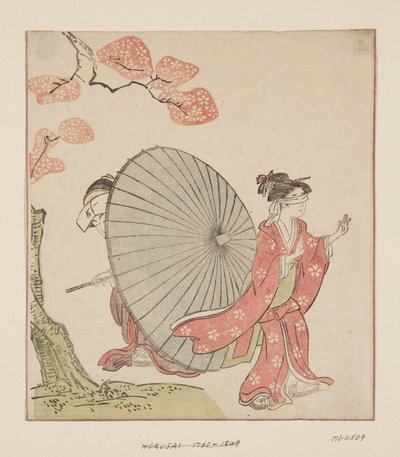 Verstecken spielen von Katsushika Hokusai