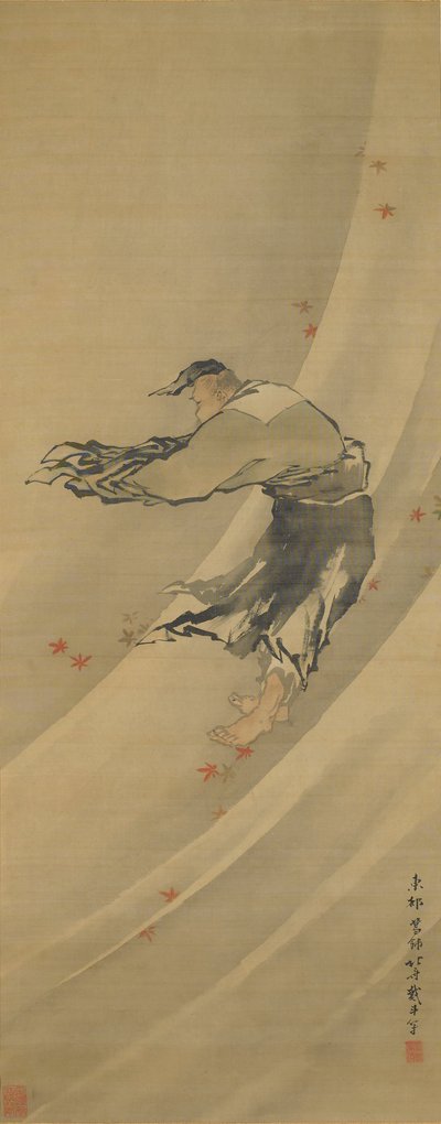 Liezi im Wind von Katsushika Hokusai