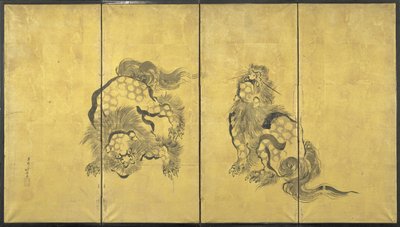 Löwen von Katsushika Hokusai