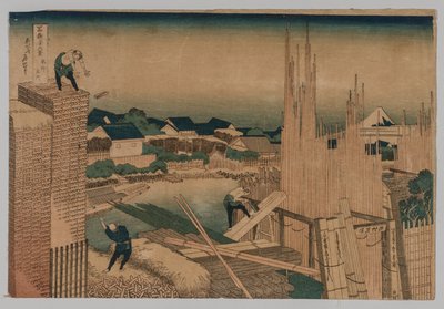 Holzlager von Katsushika Hokusai