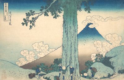 Mishima-Pass in der Provinz Kai, aus der Serie Sechsunddreißig Ansichten von Katsushika Hokusai