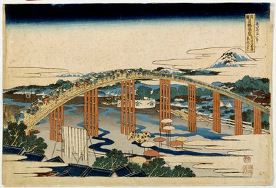 Okazaki Yahagi Brücke über Tokaido von Katsushika Hokusai