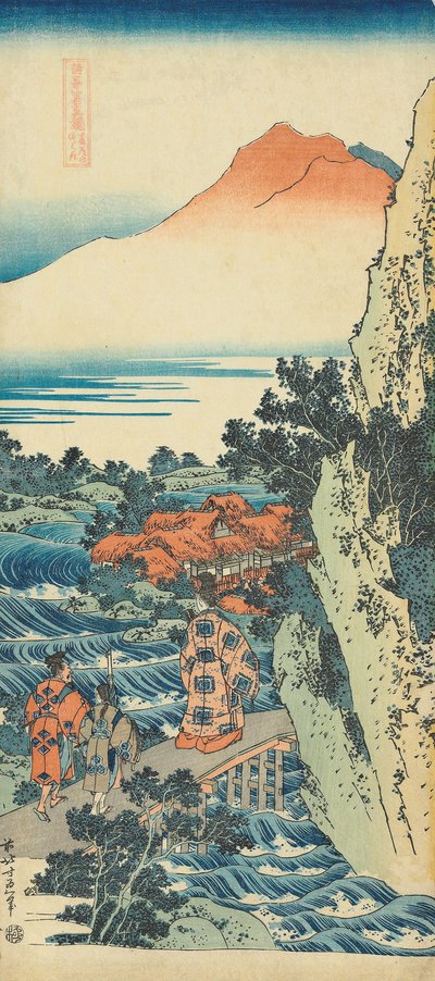 Druck aus der Serie "Ein wahrer Spiegel chinesischer und japanischer Gedichte" von Katsushika Hokusai