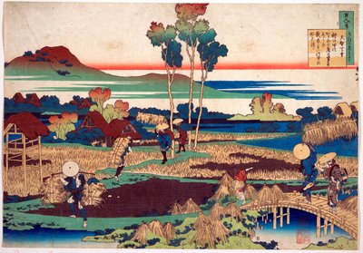 Serie von hundert Gedichten von hundert Dichtern: Tenchi Tenno von Katsushika Hokusai