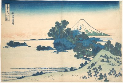 Shichirigahama in der Provinz Sagami, aus der Serie Sechsunddreißig Ansichten des Berges Fuji von Katsushika Hokusai