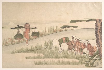 Frühling auf den Reisfeldern von Katsushika Hokusai