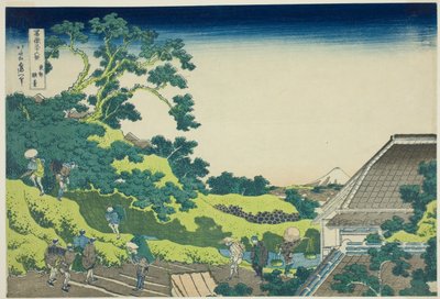 Surugadai in Edo, aus der Serie "36 Ansichten des Berges Fuji" von Katsushika Hokusai