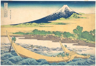 Tago-Bucht bei Ejiri auf der Tōkaidō (Tōkaidō Ejiri Tago no ura ryaku zu), aus der Serie Sechsunddreißig Ansichten des Berges Fuji (Fugaku sanjūrokkei) von Katsushika Hokusai