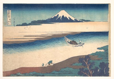 Tama-Fluss in der Provinz Musashi, aus der Serie 36 Ansichten des Berges Fuji von Katsushika Hokusai