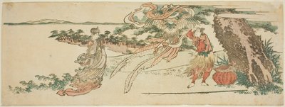 Der Federumhang (Hagoromo) von Katsushika Hokusai