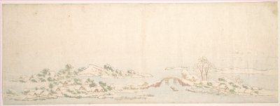 Winterlandschaft von Katsushika Hokusai
