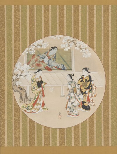 Parodie einer Szene aus der Geschichte von Genji von Kawamata Tsuneyuki