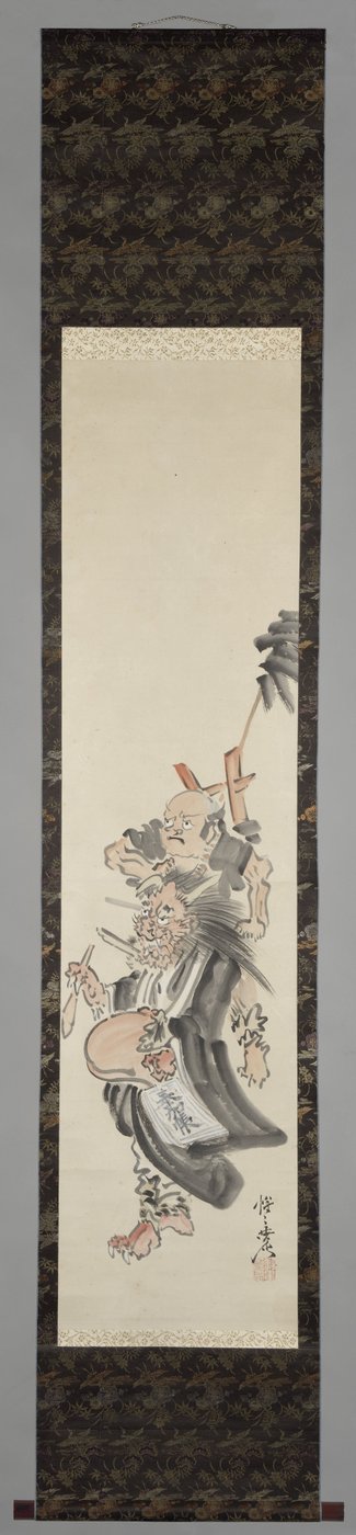 Ein Dämon als bettelnder Mönch von Kawanabe Kyosai