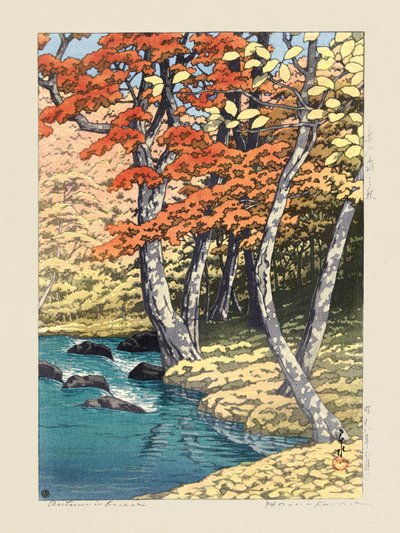 Herbst in Oirase (1933) von Kawase Hasui