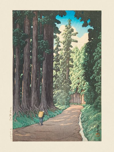Straße nach Nikko (1930) von Kawase Hasui