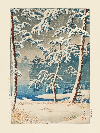 Senzokuike (Senzoku-Teich) (1928) von Kawase Hasui