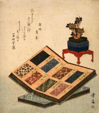 Musterbücher von Brokatdesigns von Keisai Eisen