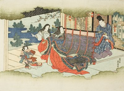 Flucht vor den Samurai von Keisai Eisen