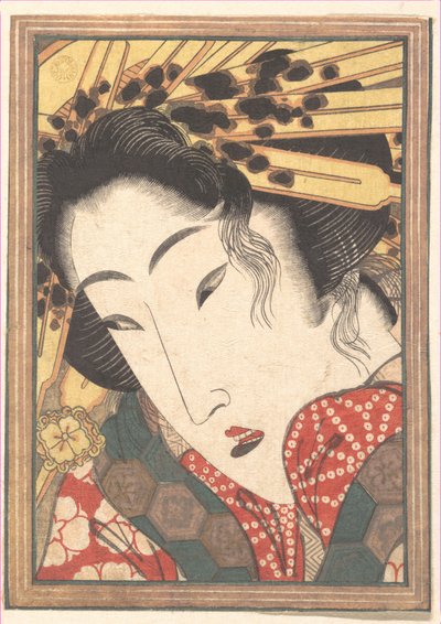 Zurückgewiesene Geisha aus „Durch Frühlingsschnee abgekühlte Leidenschaften“ von Keisai Eisen
