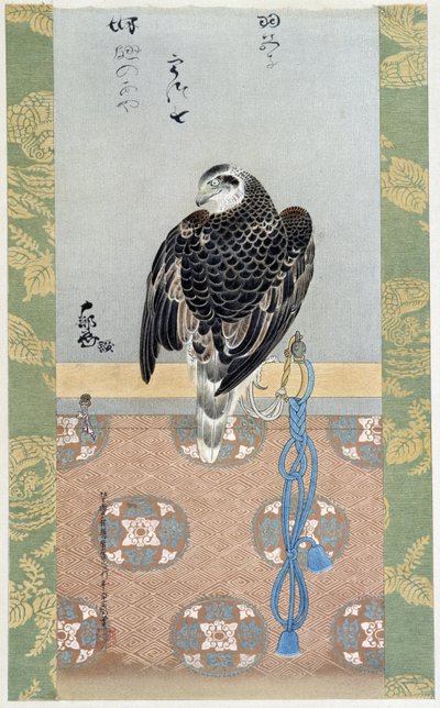Falke - Seidenmalerei von Itaya Keishiu von Keishu Hiromasa Itaya