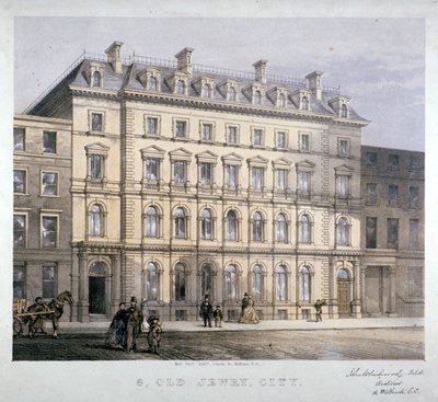 Nr. 8 Old Jewry, City of London, ca. 1865 von Kell Brothers