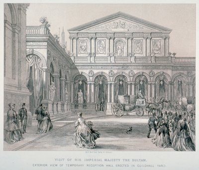 Besuch von Abd-ul-Aziz, Sultan der Türkei, in der Guildhall, City of London, 1867 von Kell Brothers