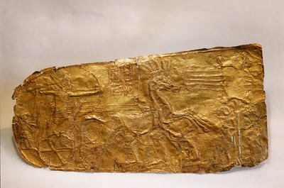 Goldtafel aus dem Grab von Tutanchamun, Neues Reich, 2002 von Kenneth Garrett