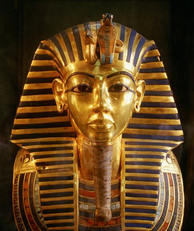 Goldene Totenmaske von König Tutanchamun, Neues Reich, 2002 (Foto) von Kenneth Garrett
