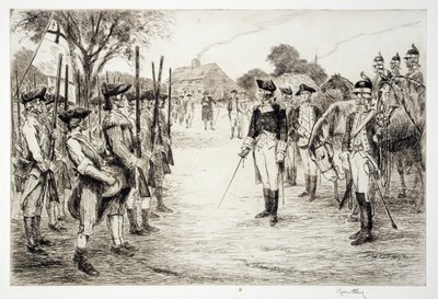 George Washington und seine Truppen von Kerr Eby