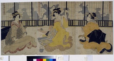Fest der drei Schönheiten von Kikukawa Eizan