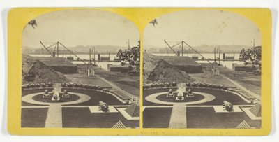 Marinewerft, Washington D.C., 1855-75 von Kilburn Brothers, BW Kilburn