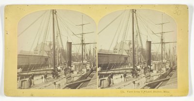 Blick vom T Wharf, Boston, Mass, 185575 von Kilburn Brothers, BW Kilburn