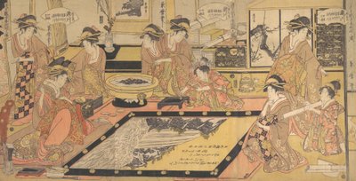 Ein Votivbild für die Kannon von Asakusa..., ca. 1800 von Kitagawa Kikumaro