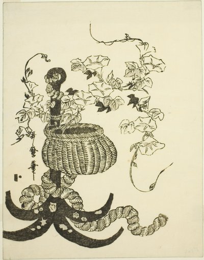 Ein Arrangement von Morgenruhm (Asagao) von Kitagawa Utamaro