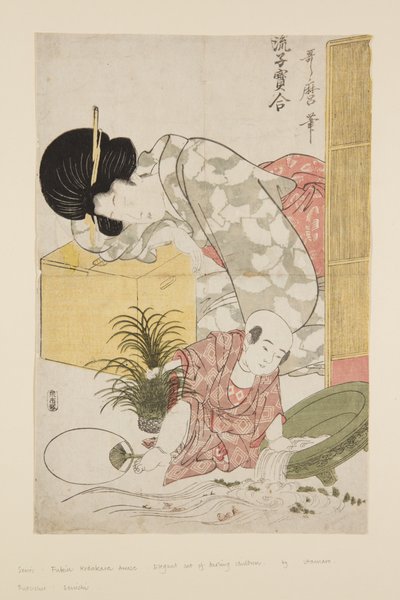 Elegante Vergleiche kleiner Schätze von Kitagawa Utamaro