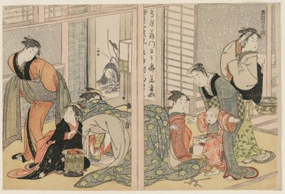Elegante Vergnügungen der vier Jahreszeiten, ca. 1782 von Kitagawa Utamaro