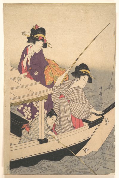 Angeln von Kitagawa Utamaro