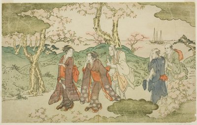 Berg Goten, aus dem illustrierten Buch "Statue von Fugen (Fugen-zo)" von Kitagawa Utamaro