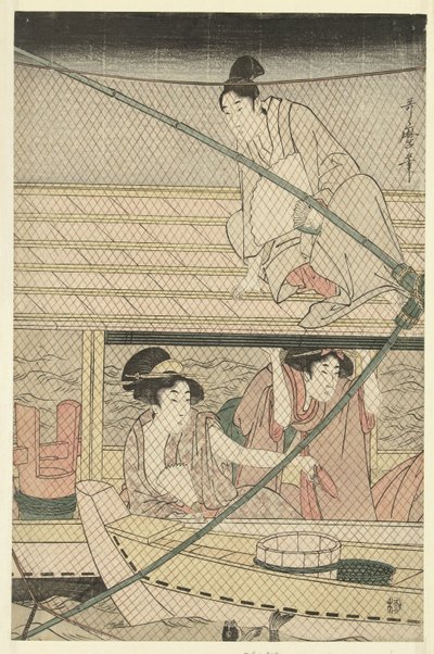 Nächtlicher Fischfang von Kitagawa Utamaro