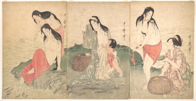 Die Awabi-Fischerinnen von Kitagawa Utamaro