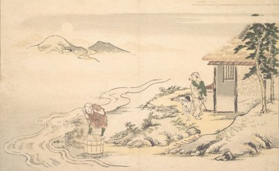 Der Vollmond zur Zeit der Imo-Ernte, 8. Monat von Kitagawa Utamaro