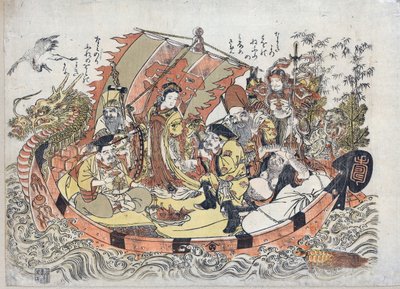 Sieben Glücksgötter von Kitao Shigemasa
