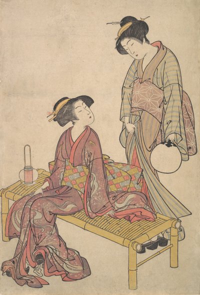 Die Handlaterne, ca. 1790 von Kitao Shigemasa