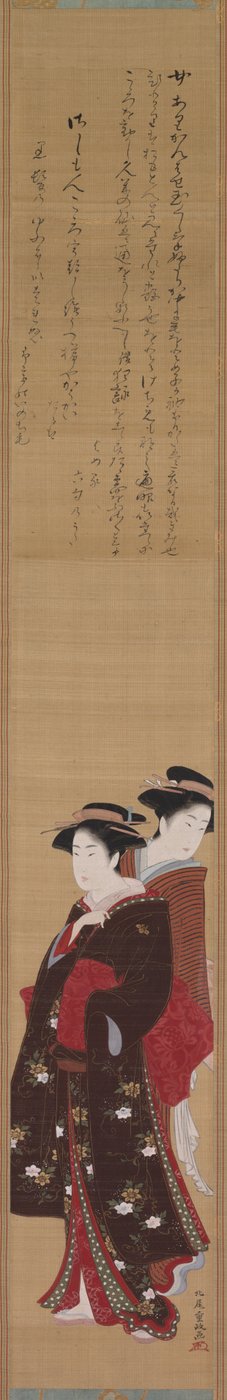 Zwei Schönheiten von Kitao Shigemasa