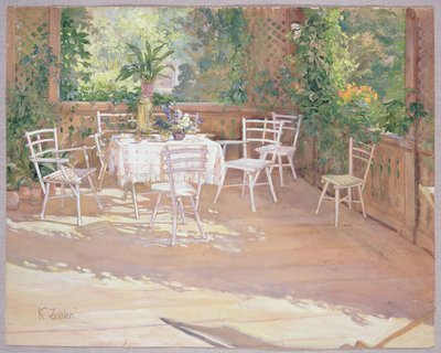 Blick auf die Veranda von Klara Zeidler