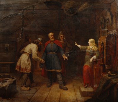 Harald macht Gyda einen Heiratsantrag von Knud Bergslien