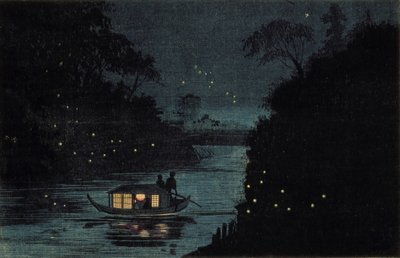 Glühwürmchen bei Ochanomizu von Kobayashi Kiyochika