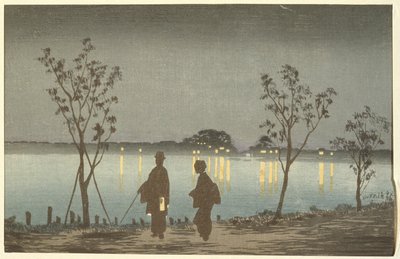 Nacht am Sumida-Fluss von Kobayashi Kiyochika