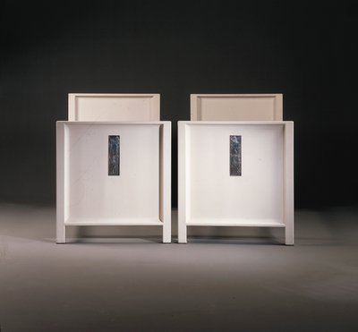 Ein Paar Wiener Werkstätte Einzelbetten, ca. 1904 von Koloman Moser