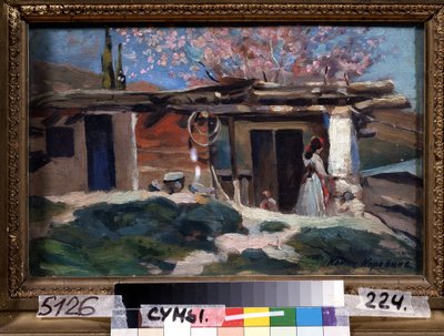 Krim, blühende Mandelbäume von Konstantin Alekseevich Korovin